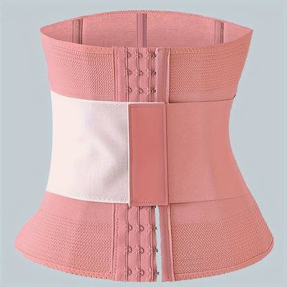 Tummy Control Waist Trainer Wrap, 90% Elastane 10% Fabric, Medium Compression Body Cincher with Hook & Eye Closure, Hand Washable Abdominal Shaper
