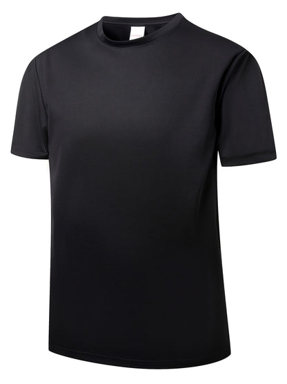 7pcs Men's Cotton Athletic T-Shirts - Comfortable, Moisture-Wicking Crew Neck Tees for Gym & Casual Wear, Perfect Gift Idea