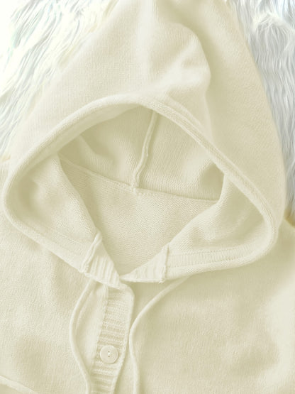 Plus Size - Plus Size - Plus Size Women'S Clothing, Sweet And Cute Style, Women'S Hooded Button-Up Cardigans, Autumn And Winter Fashion And Playful Items