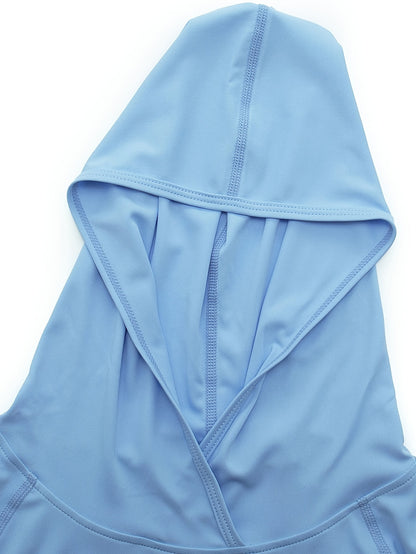 3pcs Plain Color Boys Hoodie, Light Comfy Long-Sleeved Zip Up Jacket, Boys Clothes for Summer Outdoor Activities