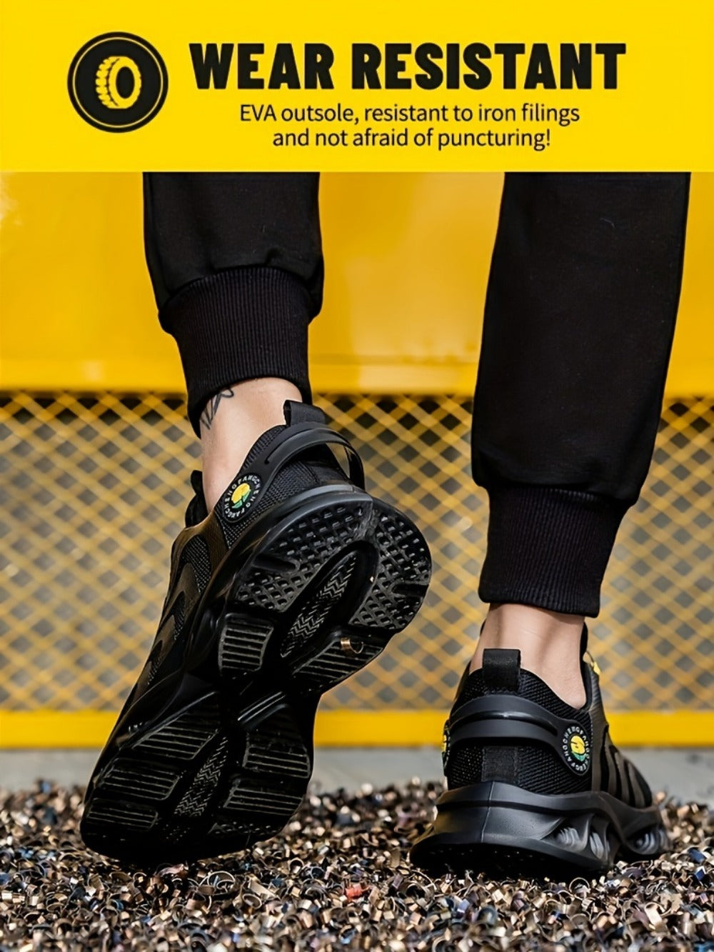 Men's Work & Safety Shoes - Steel Toe Protection & Puncture Resistant 420517