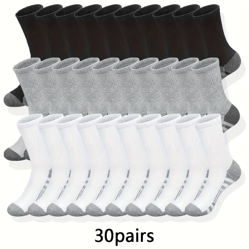 30 Pairs Of Long Socks for Men And Women, Autumn And Winter Long Socks, Autumn Sports Socks, Men And Women Long Socks