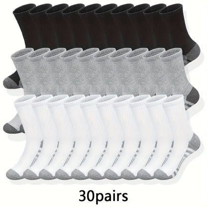 30 Pairs Of Long Socks for Men And Women, Autumn And Winter Long Socks, Autumn Sports Socks, Men And Women Long Socks