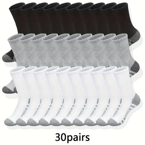 30 Pairs Of Long Socks for Men And Women, Autumn And Winter Long Socks, Autumn Sports Socks, Men And Women Long Socks