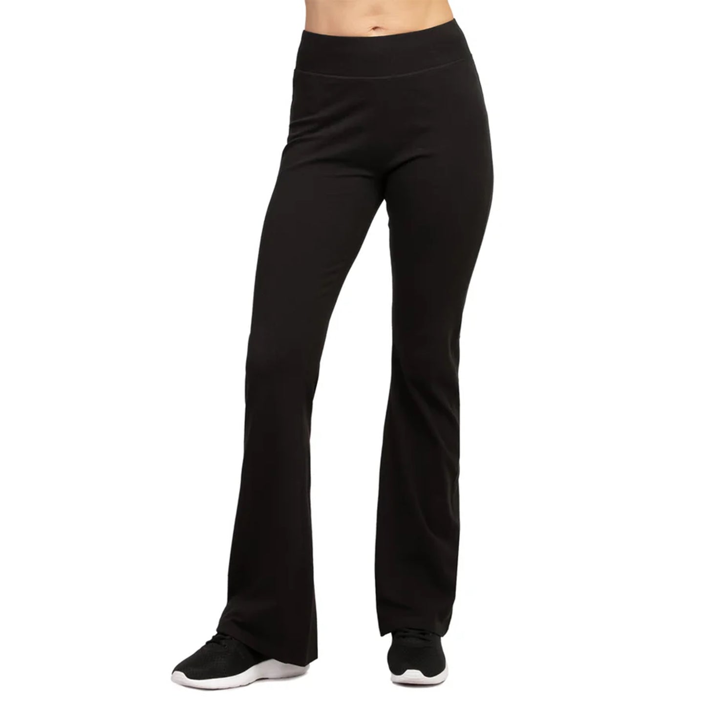 LADIES YOGA PANTS WITH 2 INCH WAISTBAND (SIZES FROM SMALL UP TO XL)