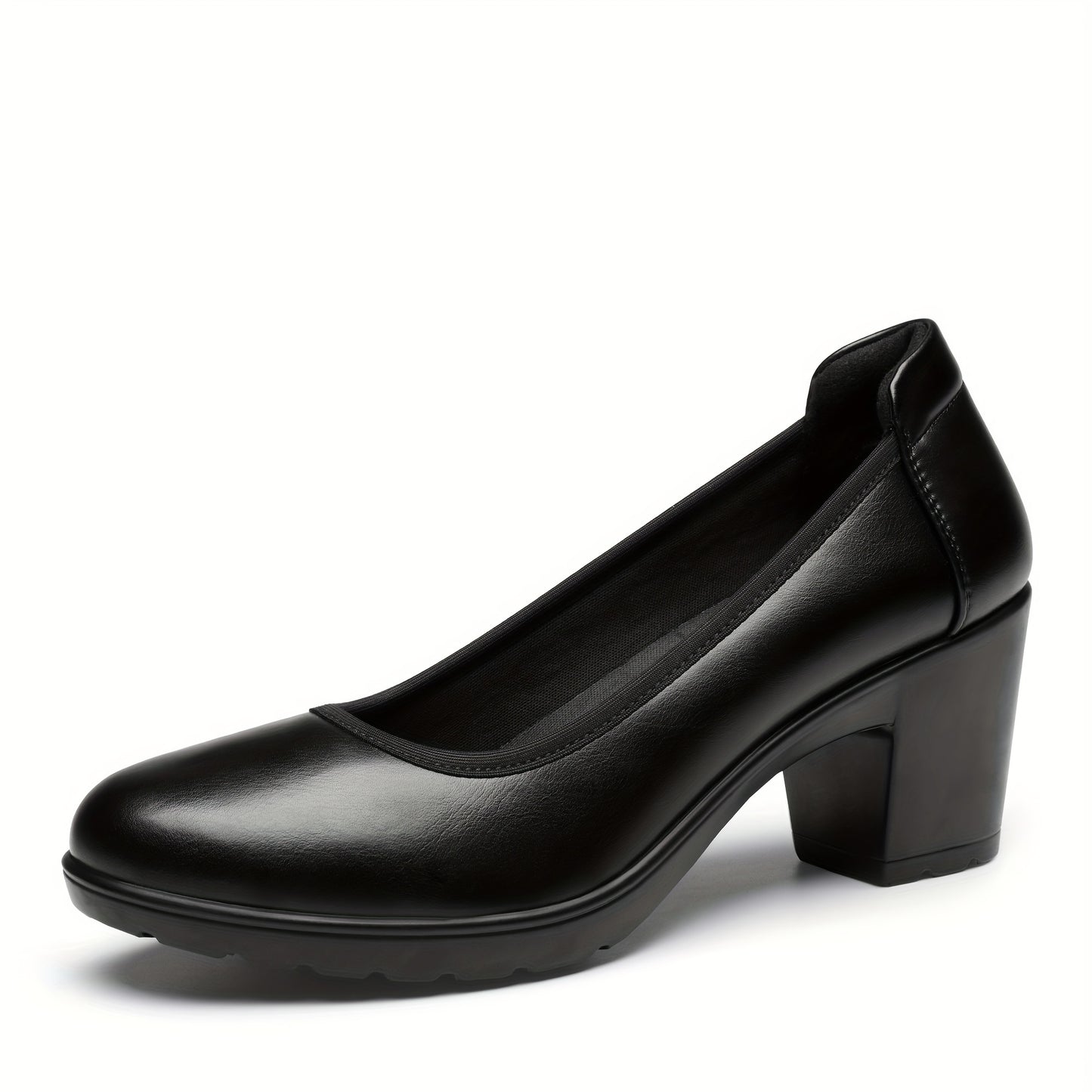 Women's Thick And Low Heel Work Shoes, Comfortable Round Toe Dress, Wedding Shoes, Women Shoes