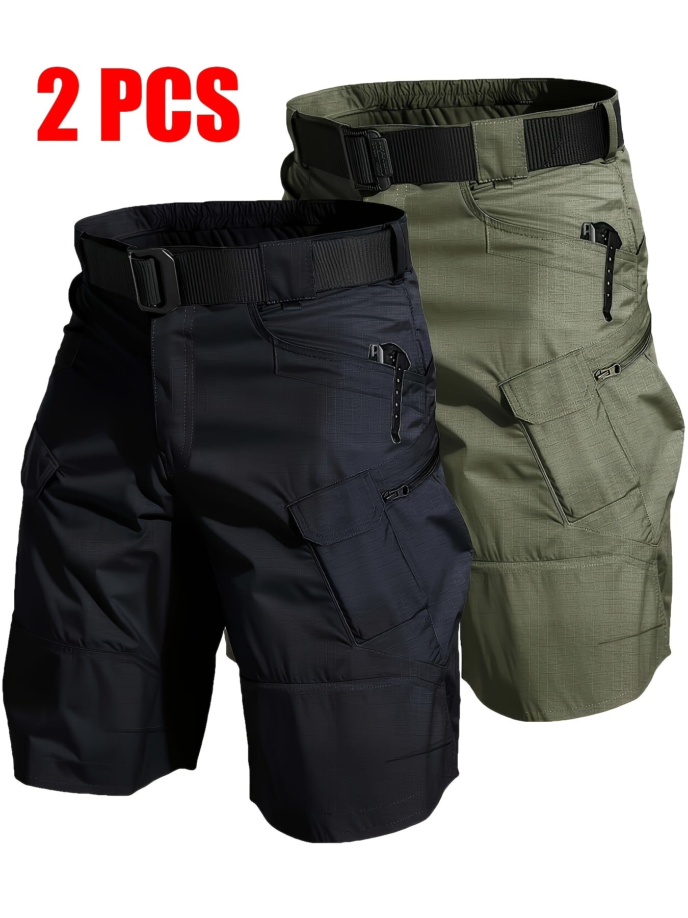 Men's Black+gray Shorts - product view 18