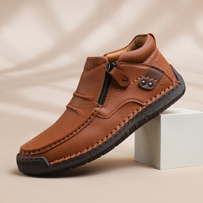 [Breathable Slip-On Loafers] New Hand-Stitched Men's Outdoor Casual Shoe Slip-On Shoe Spring Low-Cut Breathable Plus Size Loafers