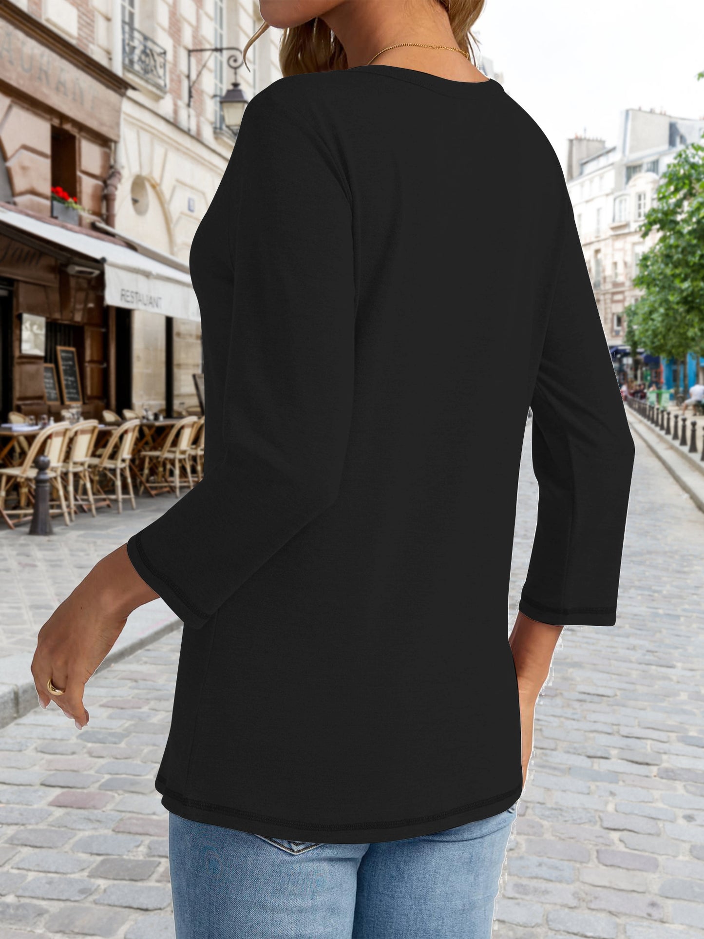Women'S Long Sleeve T-Shirt with a Design Expressing Gratitude And Blessings - Easy to Wash, Breathable, Soft, And with Medium Stretch, Made Of, Perfect for Casual Wear
