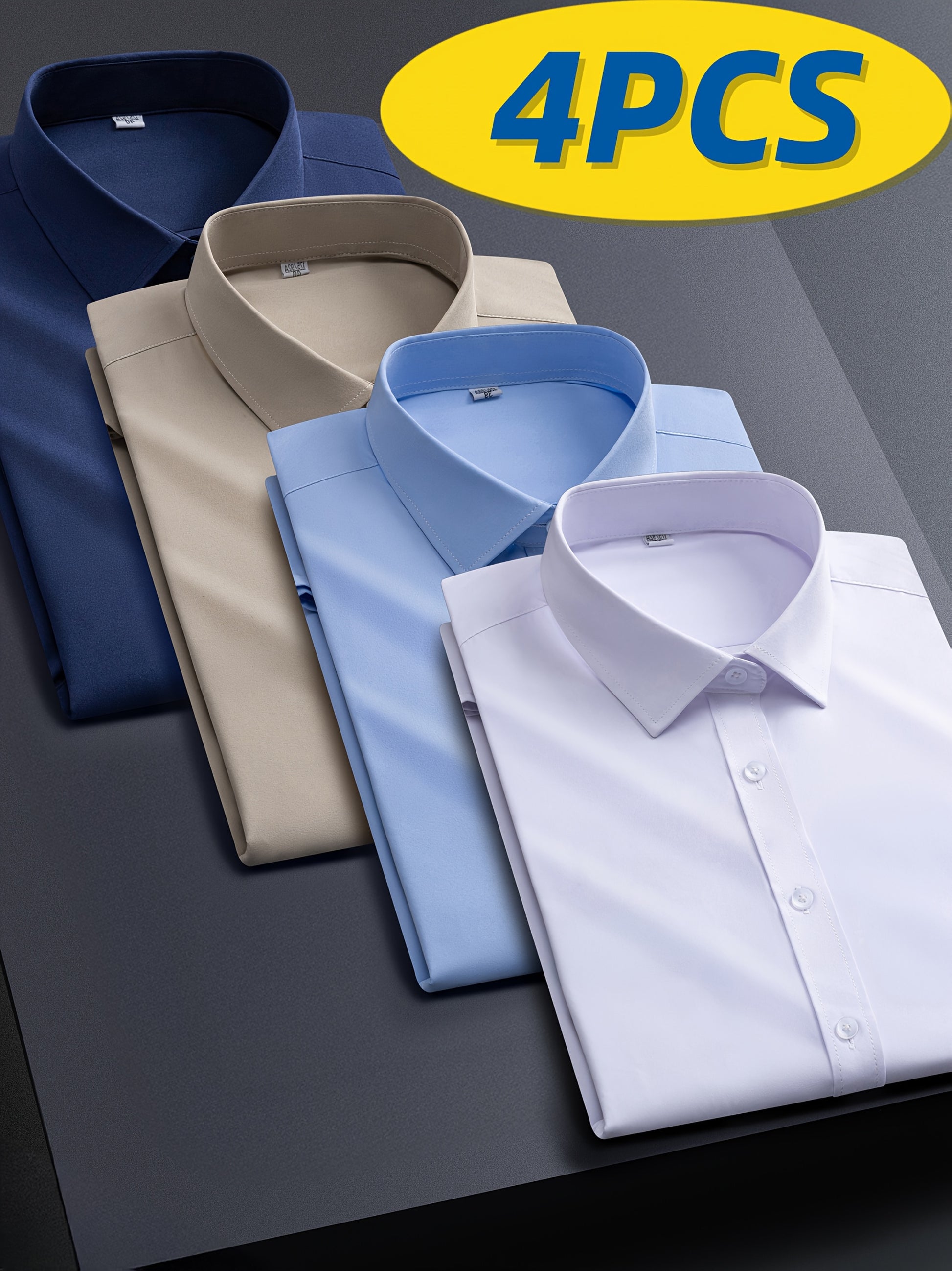Men's BYZ Polyester Long-Sleeve Dress - product view 7