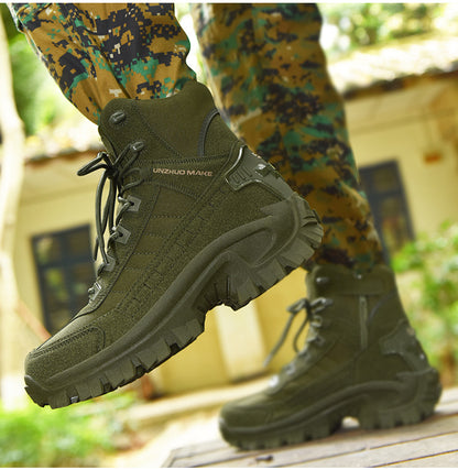 Men's Lightweight Durable High-Top Hiking & Tactical Boots - Multi-Scenario Boots for Outdoor Jungle Hiking & Operational Use. Slip-resistant And Long-lasting, They're Ideal for All-season Outdoor Hiking, Hunting Gear, And Adventure Travel.