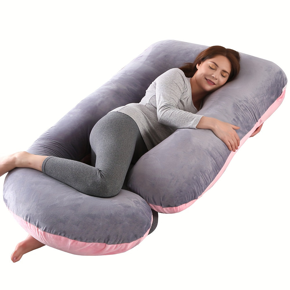 Full Body Pillow Side J Type for Back Legs and Belly Support Comfortable Slumber - product view 2