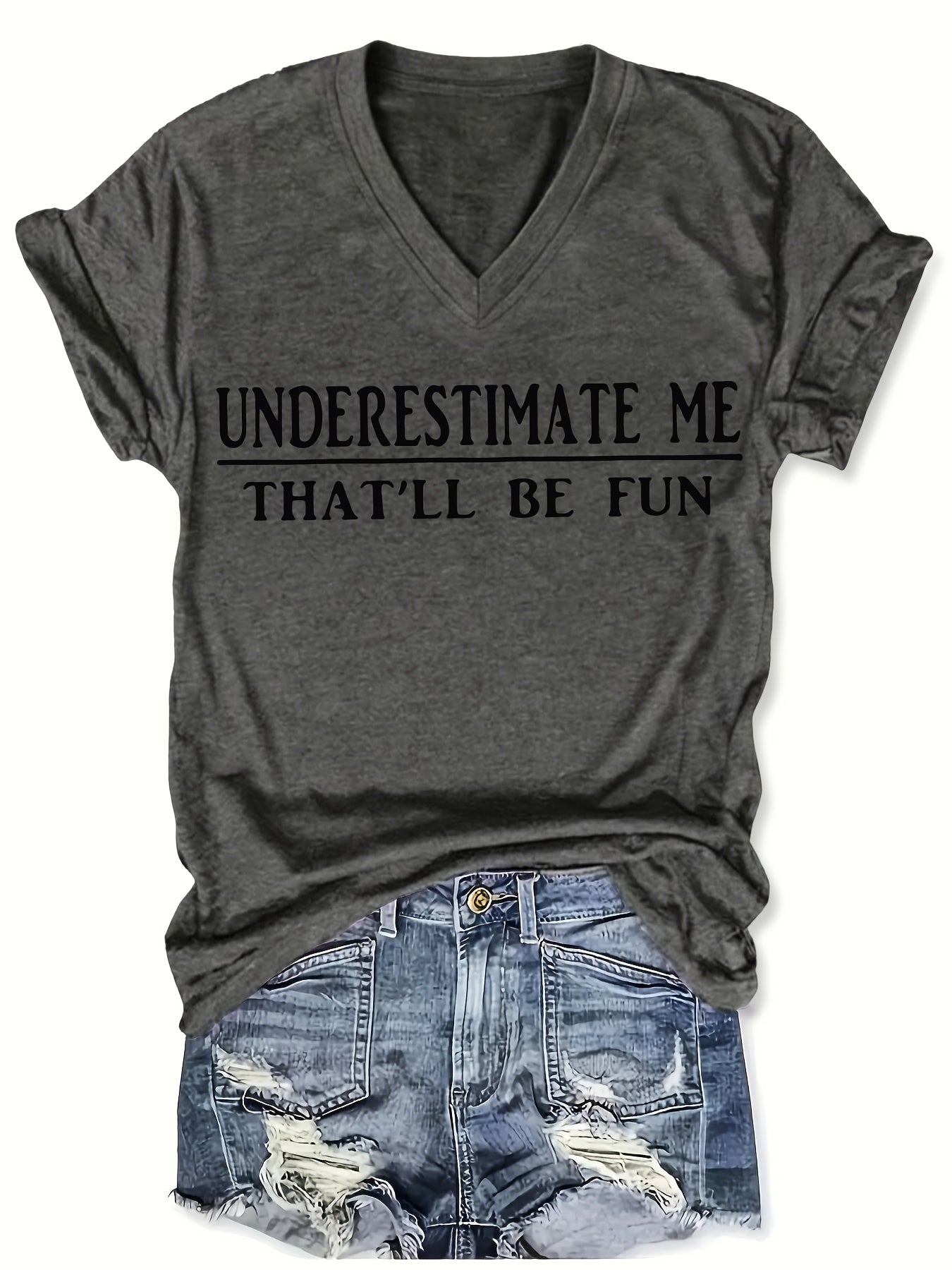 Women's V-neck Short Sleeve Casual Loose Top Base Short Sleeve T-shirt
