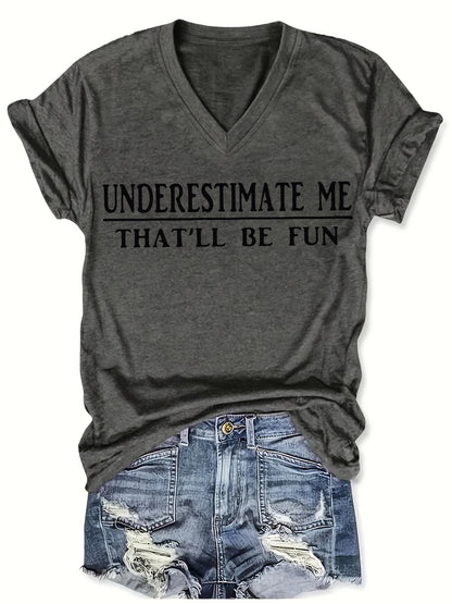 Women's V-neck Short Sleeve Casual Loose Top Base Short Sleeve T-shirt