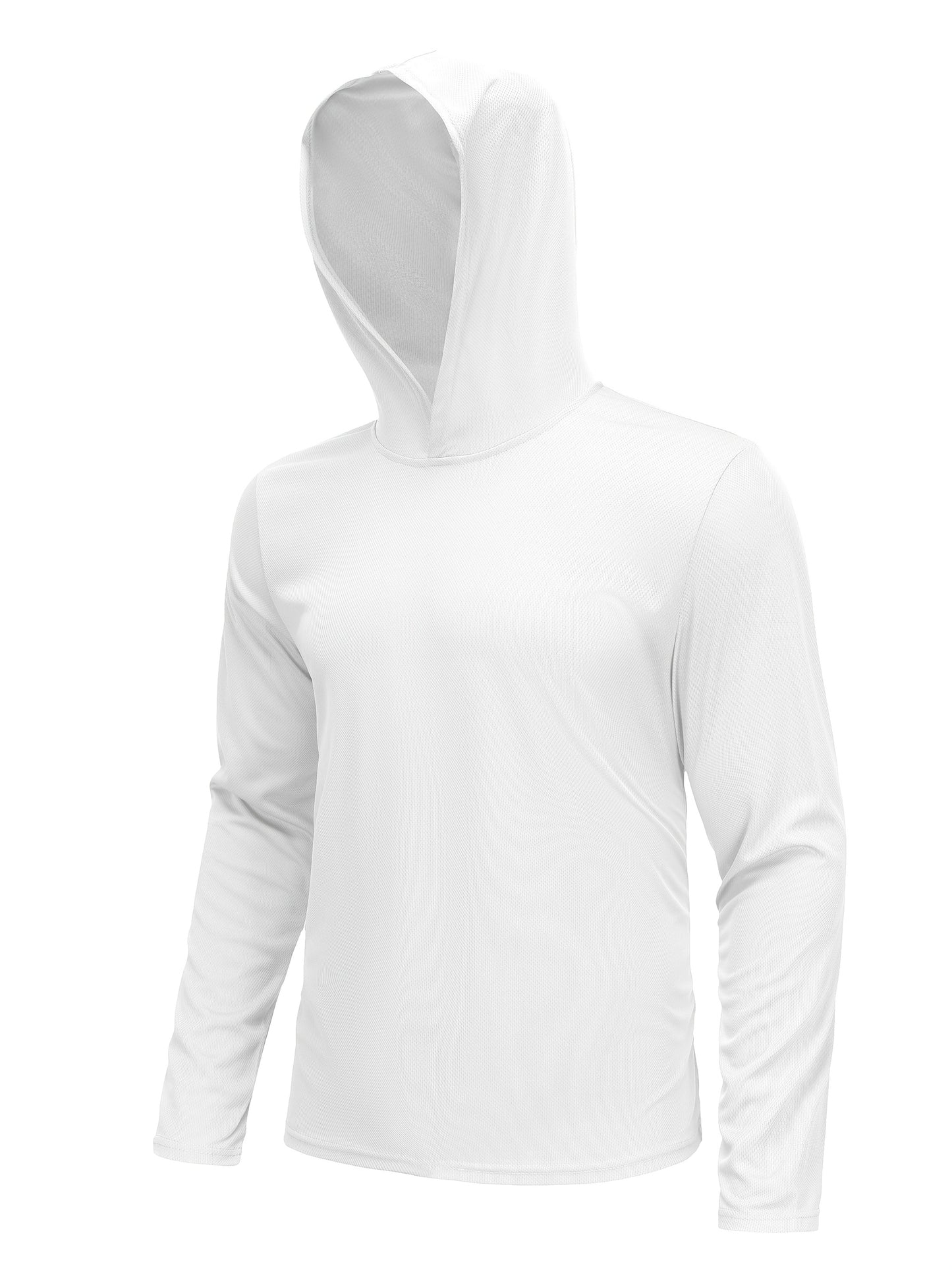 5pcs Men's Hooded Long-sleeved Quick-drying Clothes, Breathable Ice-sensitive Technology Fabric, Moisture-absorbing And Sweat-wicking, Outdoor Sports And Fitness, And Windproof