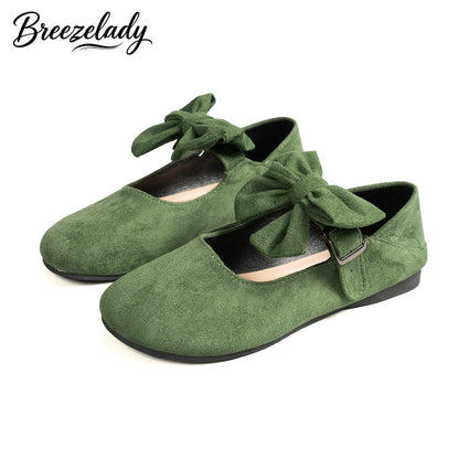 Old Beijing Cloth Shoes Mother'S Shoes New Genuine Metal Buckle Bow Single Shoes Black Work Shoes Soft Sole Comfortable Work Shopping Shoes, Women Shoes