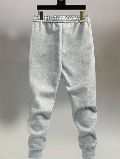 1pc Sweatpants with Calvin Letter Print Pattern Men'S Fashion Easy Cool Vacation Elastic Fabric Sports Casual Men'S Trendy Fitness Long Pants (Solely 1pc)