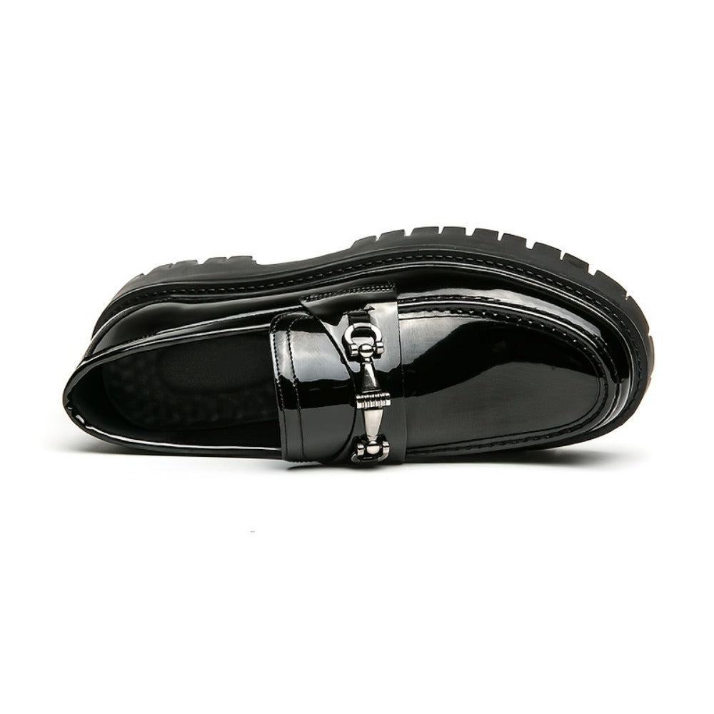 Men's Loafers & Slip-Ons - Platform Sole & Metal Detail 219237