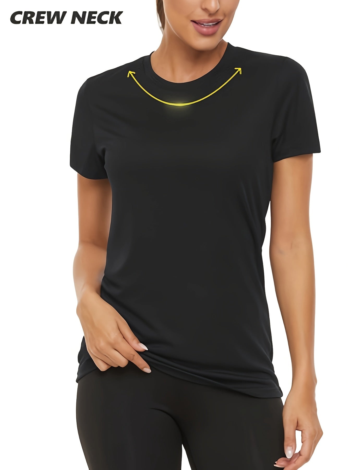 5pcs Of Women's Casual Short Sleeved Breathable Quick Drying S T-shirt, Basketball Outdoor T-shirt