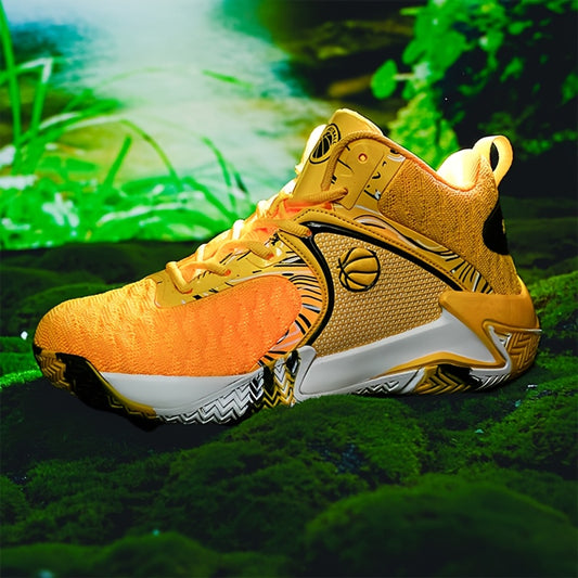Sneakers, Men' S Basketball Shoes, High Top Sports Shoes, Durable Lace up Anti Slip Running Shoes