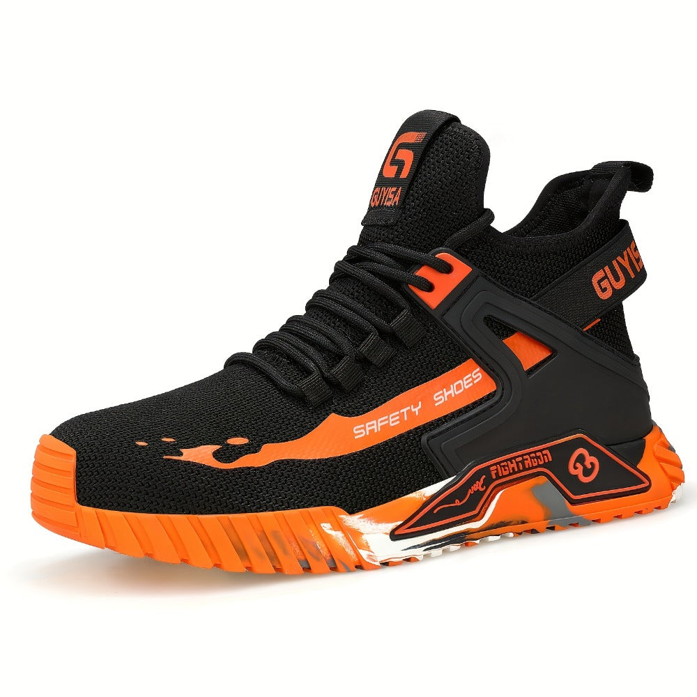 Men's Work & Safety Boots - Steel Toe Protection & Non-Slip Sole