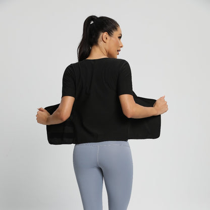 Women's Short Sleeve Shaping Top - Waist-Smoothing Stretch Design