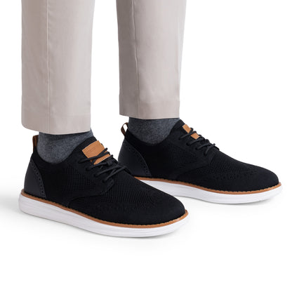 Bruno Marc Men's KnitFlex Craft Mesh Oxfords Sneakers Casual Dress Lace-Up Lightweight Walking Shoes