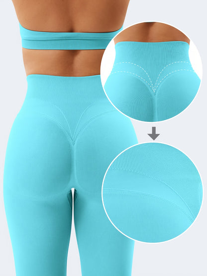 VOYJOY Women Impact Leggings Seamless Scrunch Butt Lifting Workout Leggings High Waisted Gym Yoga Pant