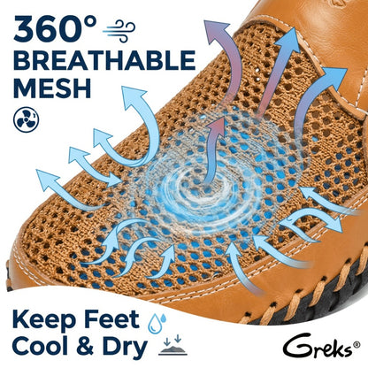 Men's Loafers & Flats - Breathable Mesh Slip-On for Outdoor & Travel 949029