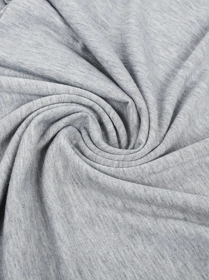 Women's Dark Gray Printed V-Neck T-Shirt - product view 21