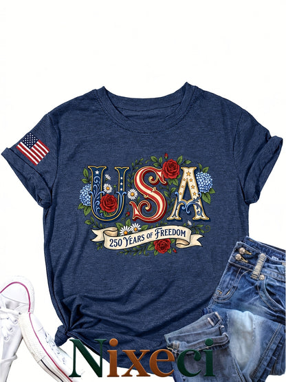 Pure Teenager Plus-Size Round-Neck Short-Sleeve T-Shirt, For Teenager