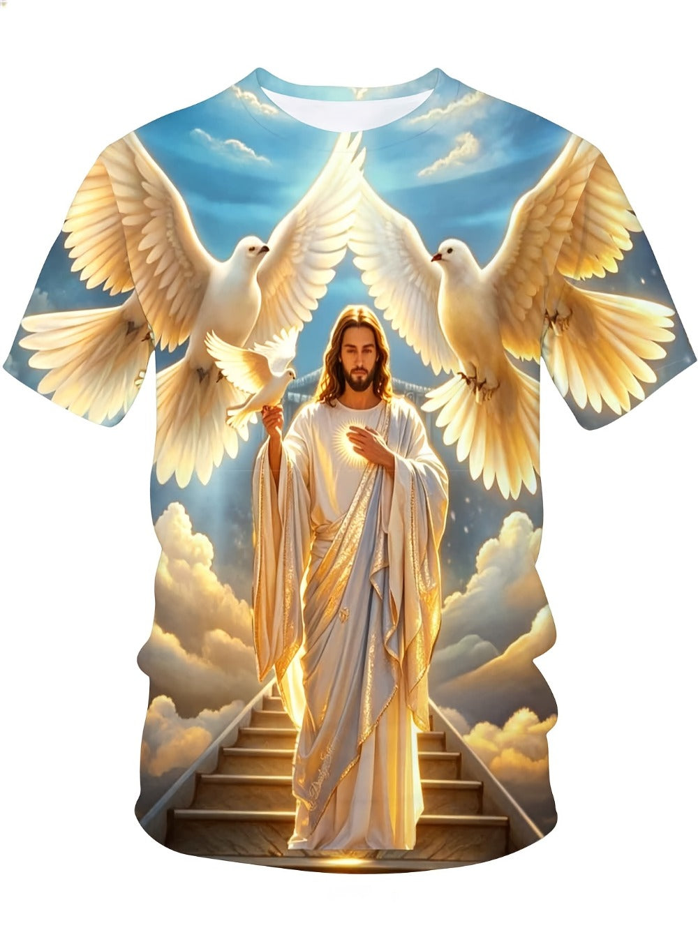 Men's Faith Graphic T-Shirt - Classic Neck Short Sleeve 446309