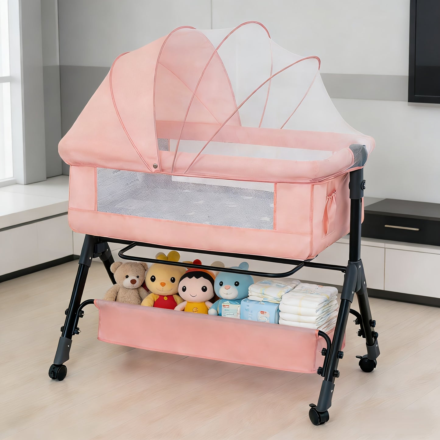 Baby Bassinet - Bedside 3in Sleeper Wheels