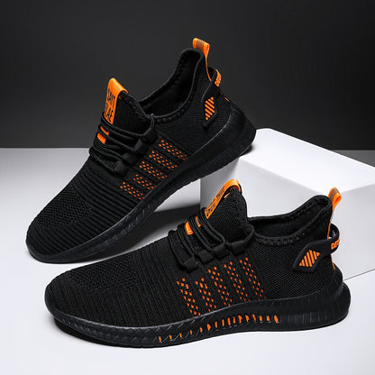 Men's Running Shoes, Breathable Mesh, Comfortable Odor-Resistant Casual Sneakers, for Spring & Fall