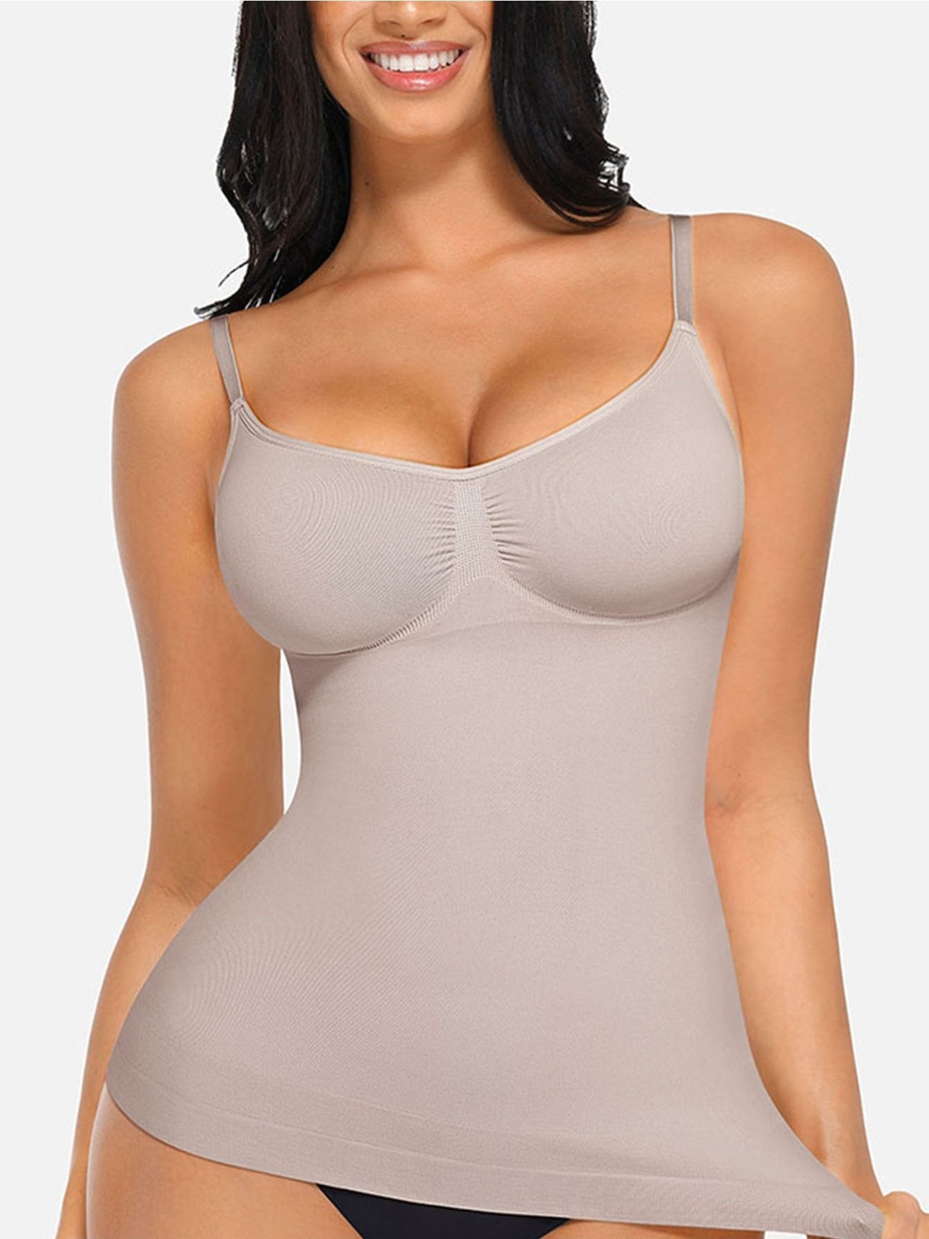 Womens Tank Top Shapewear Tummy Control Tops Cami Tank Compression V Neck Camisole