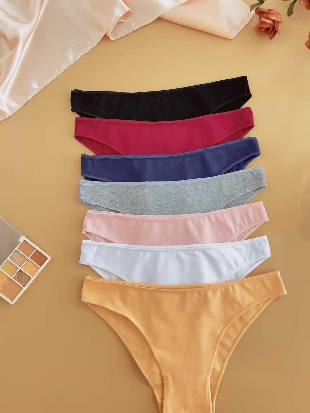 Women's Beige Cotton Underwear - product view 3