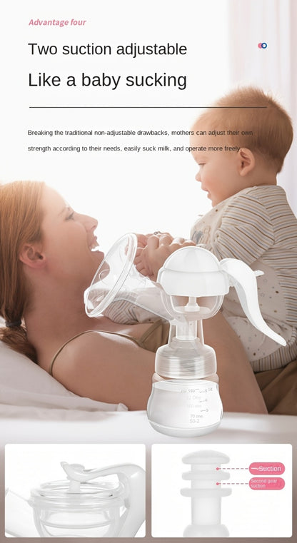 Breast Pump - Portable Manual Milk Collector