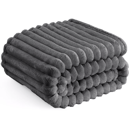Luxury Plush Imitation Rabbit Fur Blanket - Ultra-Soft, Lightweight, Material Safety Kids Blanket, Multi-Color, Ideal for Bedcouch, Travel, Camping, Homegoods, Cozyvibes, Room, Best Gifts for Easter Sunday And Mother'S Day