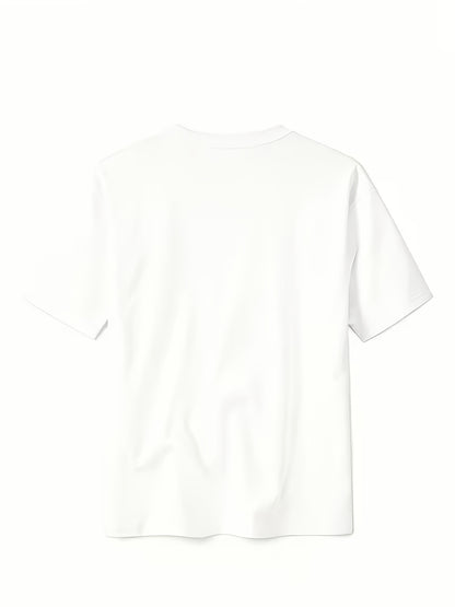 Men'S Stylish And Comfortable Custom Print T-Shirt with Round Neck And Short Sleeves, Blending Trendiness And Fashion, Plus Size