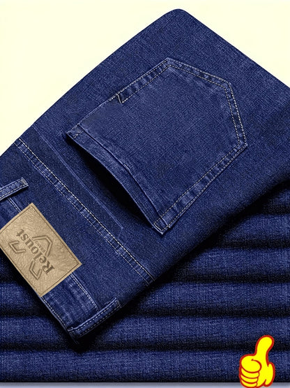 Men's Straight Leg Jeans - Classic Wash Clean Finish Everyday