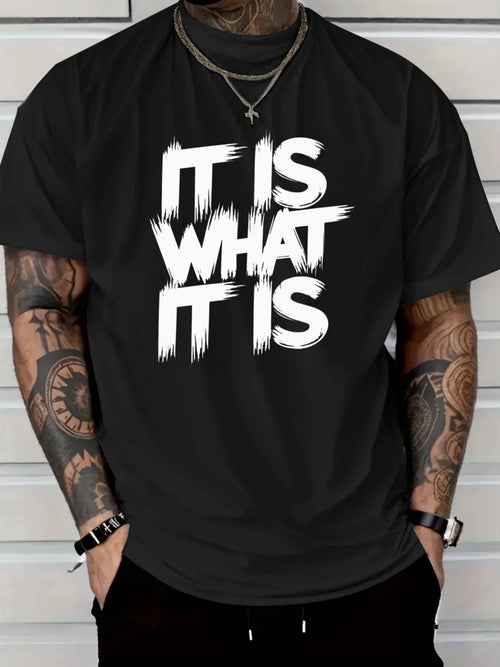 Men's Graphic T-Shirt - Round Neck Short Sleeve Travel Style 621349