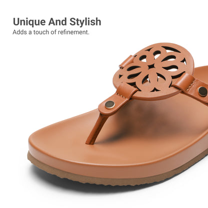 Platform Flip Flops for Women Support Soft Cushion Comfortable Dressy Thong Sandals Slippers for Summer Vacation Walking