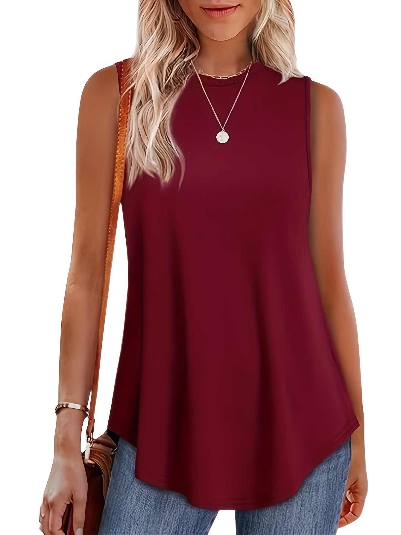 Three-piece Set 2025 Europe And The United States Fashion Casual Loose Printed Round Neck Waist Sleeveless Vest