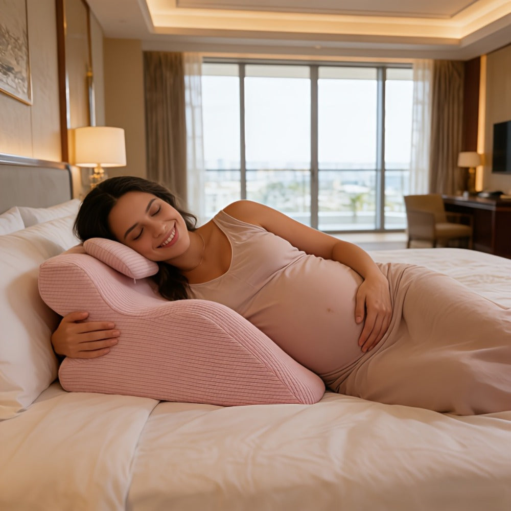 Women's Multi-Position Pregnancy Pillow - Soft Bed and Sofa Support