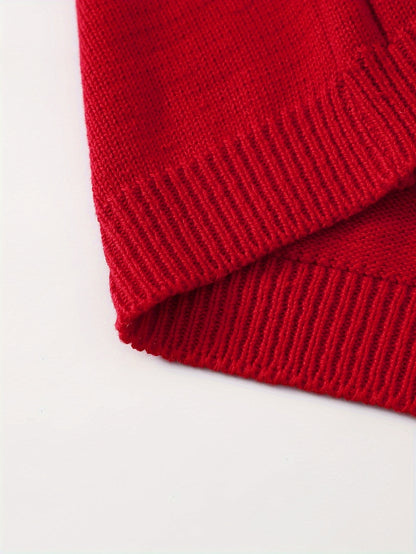 Set of 3, Knitted Undershirts for Kids Suitable for Autumn And Winter, Featuring a Collegiate Style Vest And Sleeveless Design