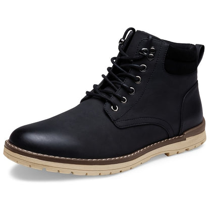 Men's Waterproof Hiking Boots Suitable for Outdoor, Trekking & Casual Wear - Upper & Sole, Mid-Calf Ankle, -Terrain Traction, - Mid-High Chukka Boots for Hiking,, Daily Use (Lace-Up)