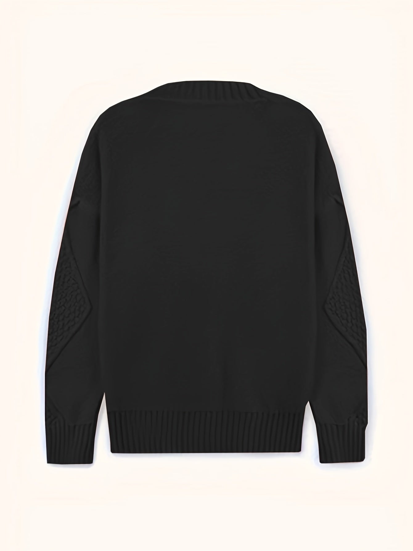 [Cozy Cable Cardigan] Plus Size - Cozy Plus Size Cable Cardigan - Soft Long Sleeve Open Front Layer for Comfortable Everyday Wear