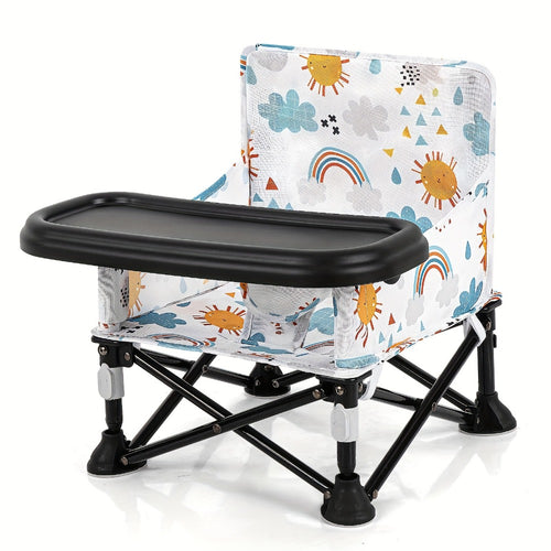 Portable Baby Dining Chair - Foldable Camping Tray Seat