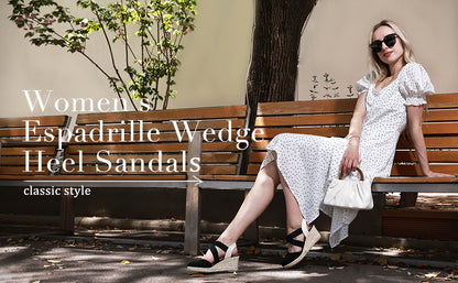 A Pair of Women's Sandals with Wedge Heels, Closed Toes, Hand-stitched Details, Invisible Height-increasing Design, Lightweight, Stylish, Comfortable, Soft, Sweet, and Elegant -perfect for Weddings, Casual Attire, and Parties., Women Shoes