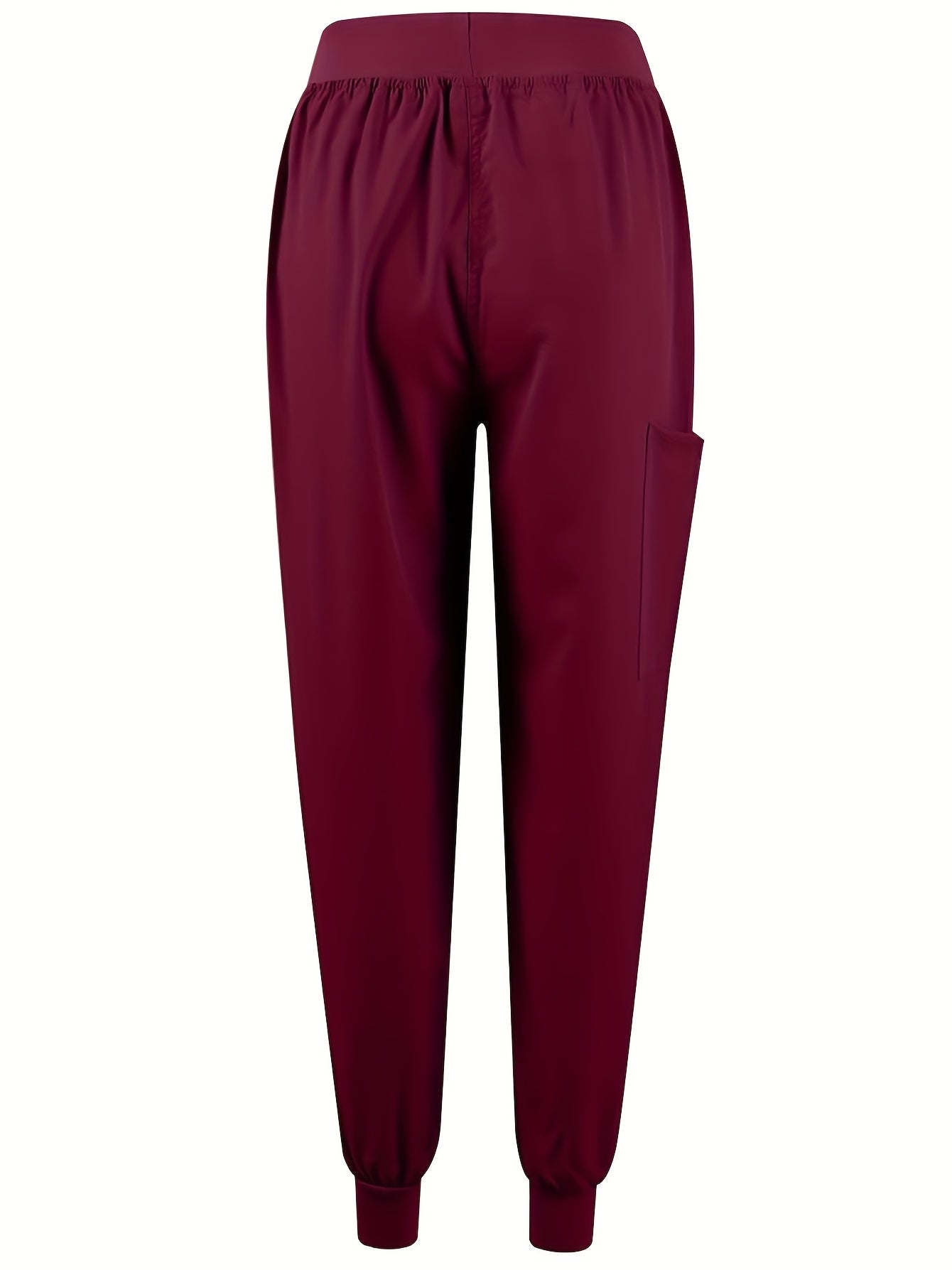 [Breathable Scrubs Set] Scrubs Top And Pants Unisex Breathable Quick Drying Scrubs Uniform Women And Man Scrubs Set V-Neck Top T-Shirt And Tapered Leg Jogger With Drawstring Nursing Uniforms Set Suitable For Pet Hospitals, Dental Clinics, Nursing Work, Et